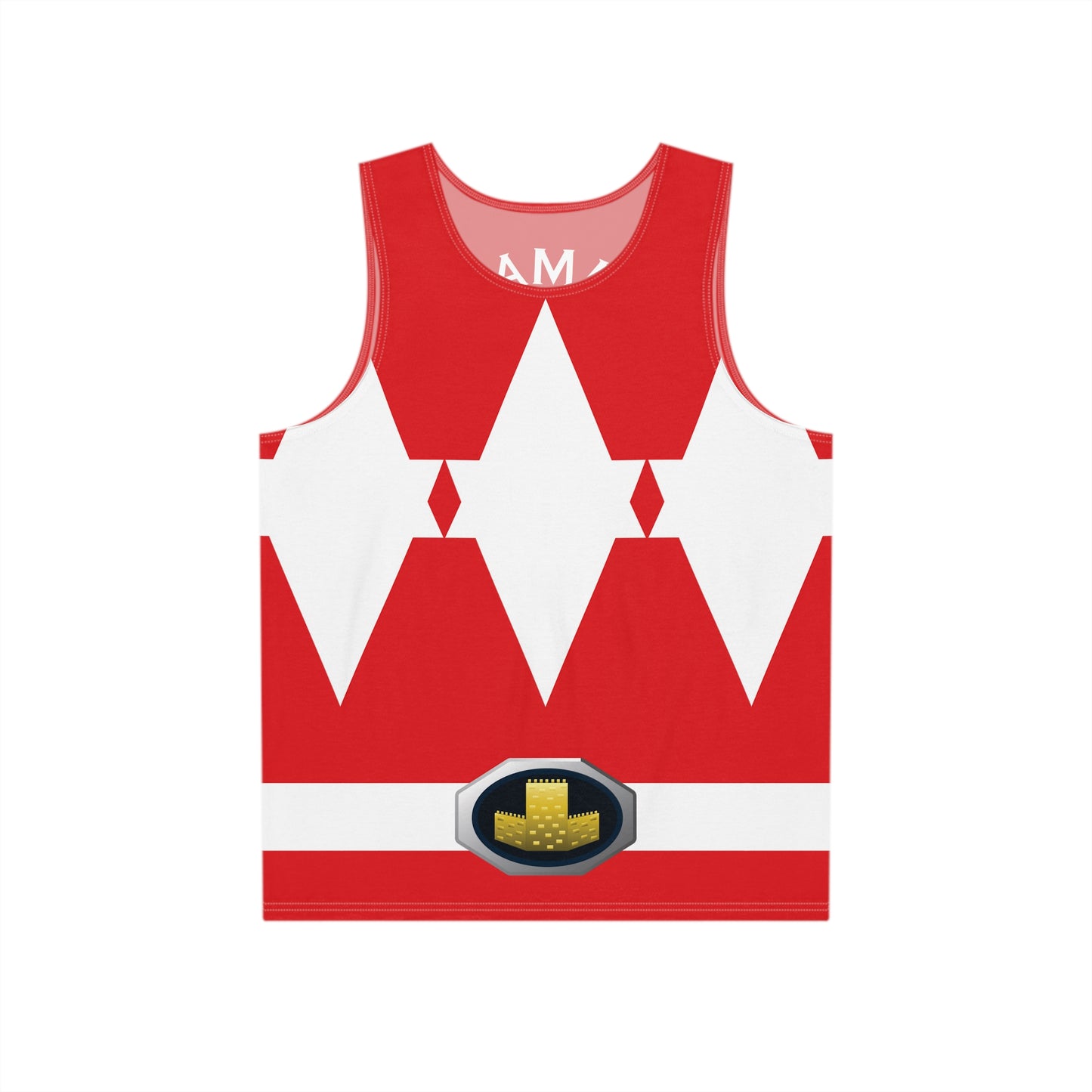 Tank Top Red Power Ranger Style