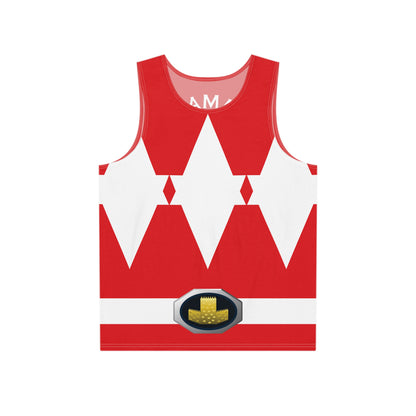 Tank Top Red Power Ranger Style
