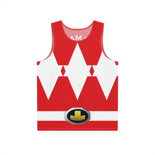 Tank Top Red Power Ranger Style